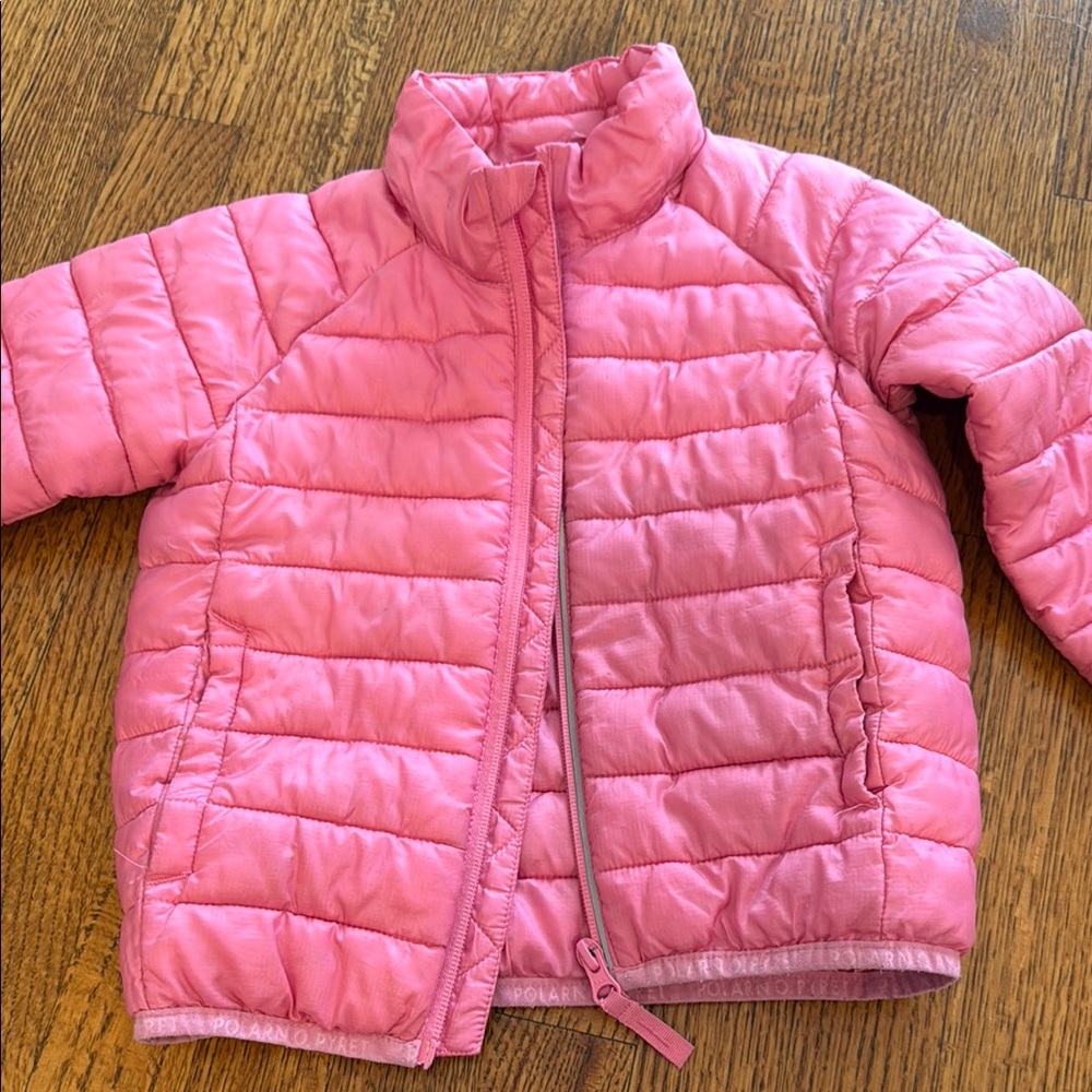 Kids Lightweight Pink Puffer Jacket